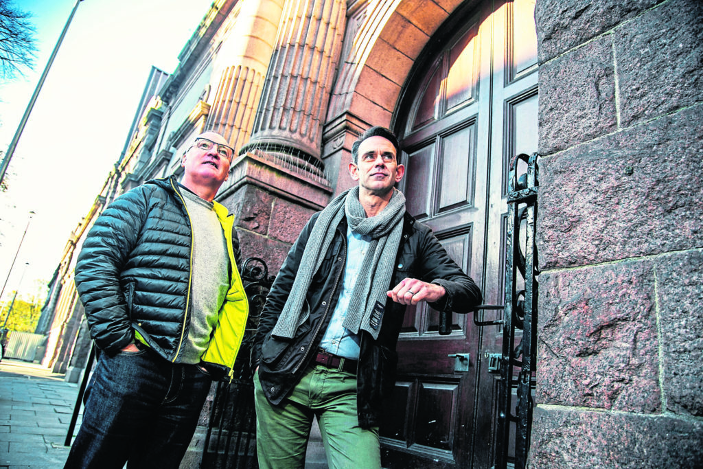 Jackie Doyle (left), Director of Digital & Entrepreneurship at ONE, and Michael Boniface, Head of ONE CodeBase, at the Schoolhill site which is being transformed into a tech hub to grow the North East digital economy.