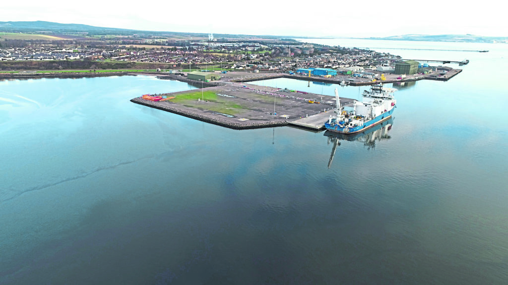 The site of the new quay at Port of Cromarty Firth
