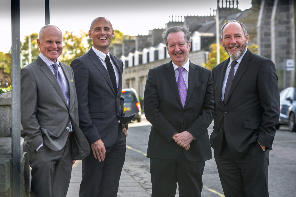 Maxwell Drummond Group’s board of directors (L-R): Phil Smith, Craig Finnie, Andrew MacDonald and Andrew Burton.