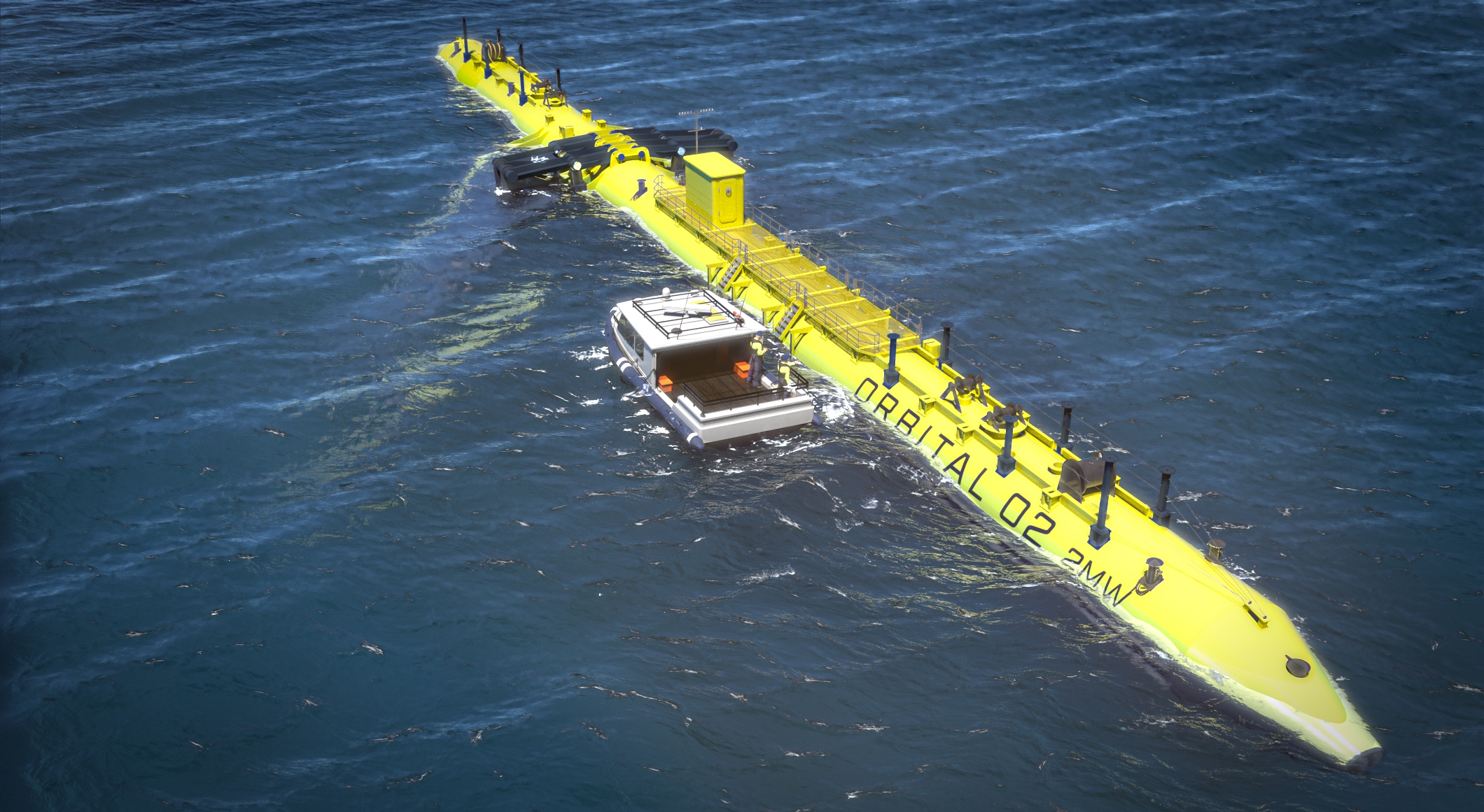 New Orbital Marine O2 tidal turbine design.