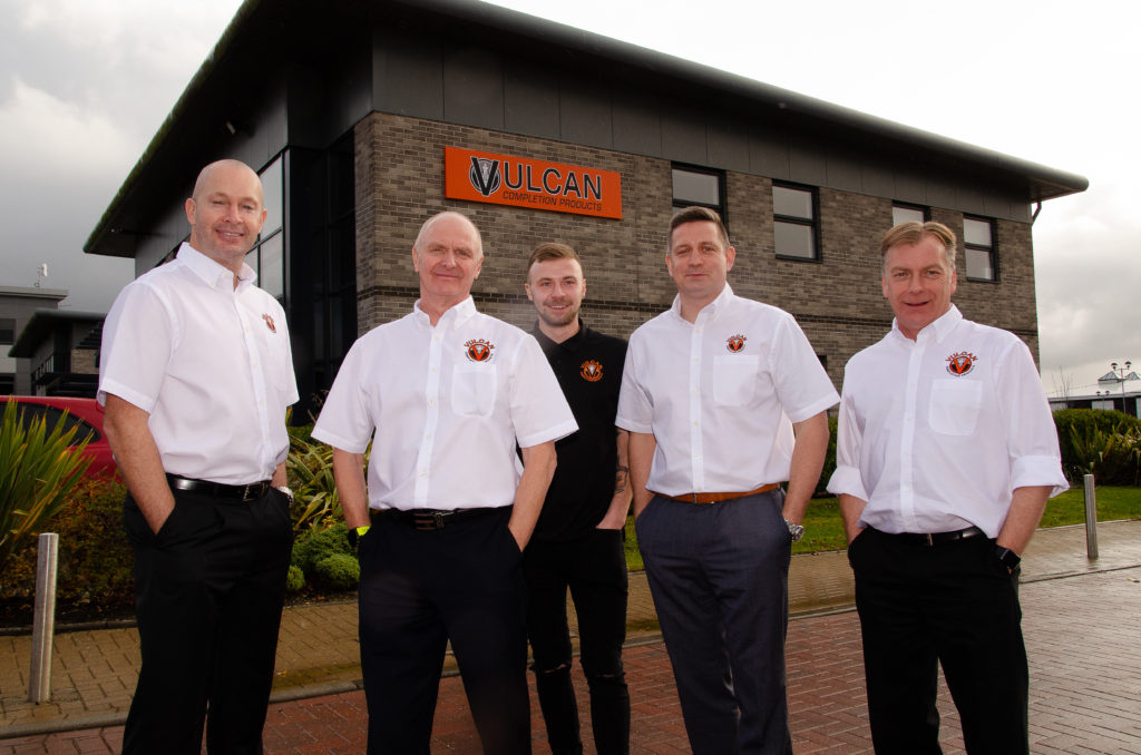 L-R, Martin Pirie, Ian Kirk, Nathan Kirk, Mark Dundee and Andy Kirk.