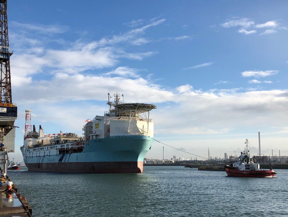 The Aoka Mizu FPSO arriving in Rotterdam in Q4 2018