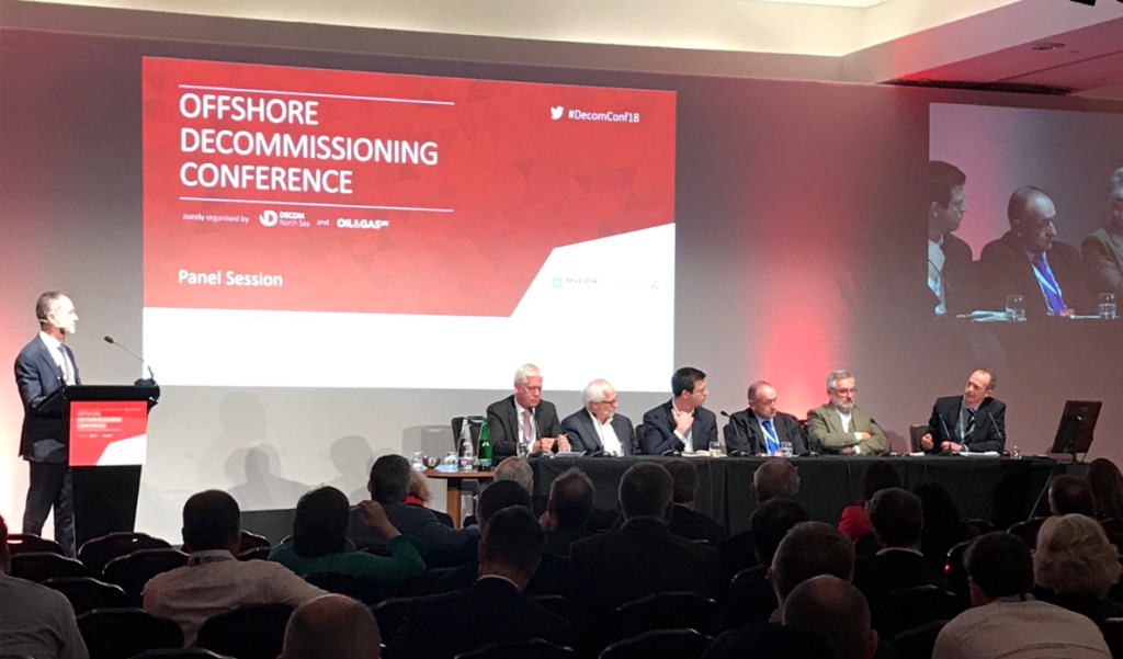 The panel session at the Offshore Decommissioning Conference.