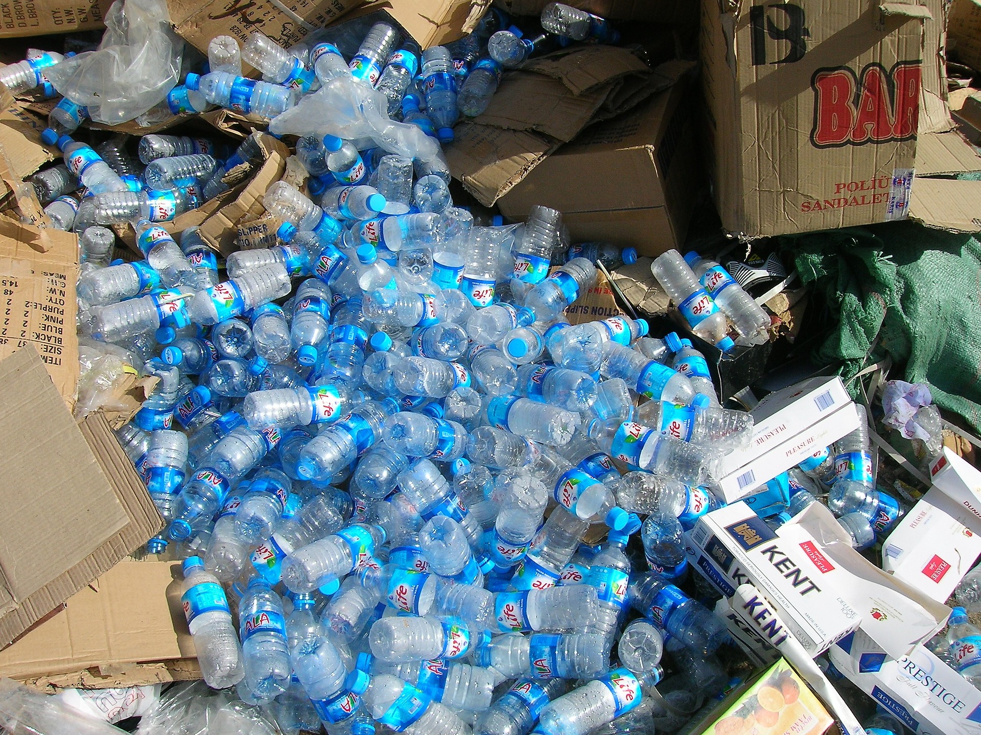 Plastic waste.