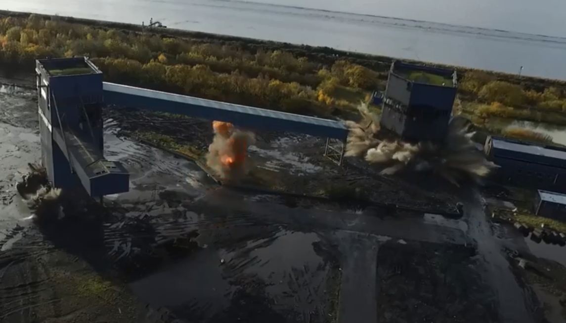 Coal-d customer: ScottishPower hired contractors to blow up the coal stock towers at Longannet.