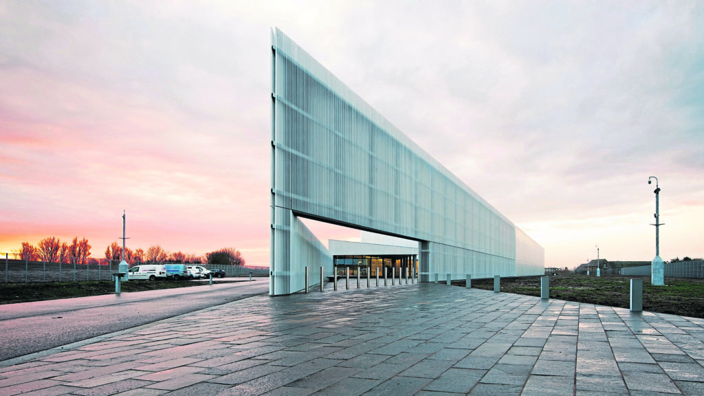 Fiona Hyslop had high praise for the Nucleus, calling it a terrific example of the standard of architectural creativity in Scotland