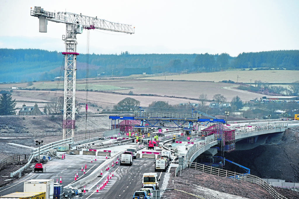 Locator of Aberdeen Bypass bridge over the River Don.