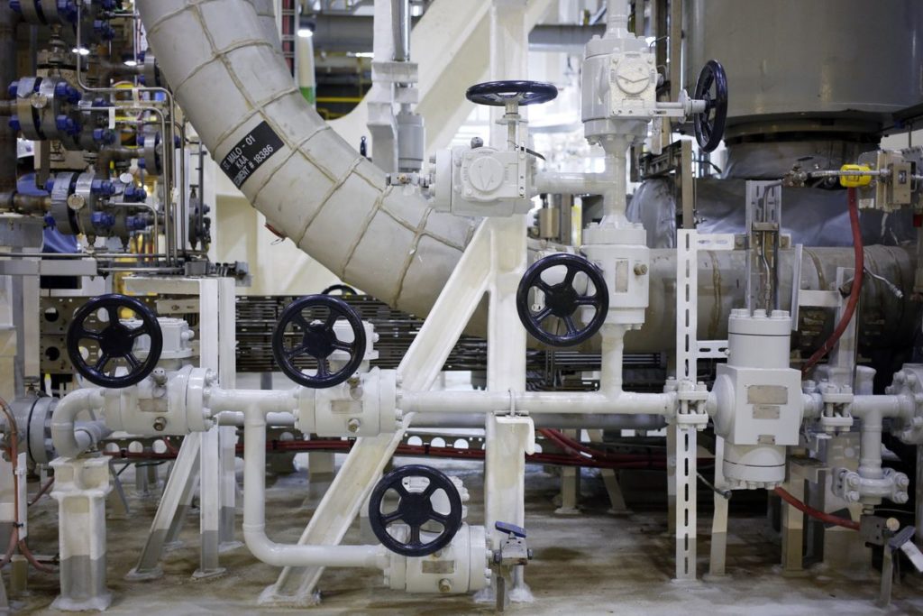 Pipes are seen aboard the Chevron Corp. Jack/St. Malo deepwater oil platform in the Gulf of Mexico off the coast of Louisiana, U.S., on Friday, May 18, 2018. While U.S. shale production has been dominating markets, a quiet revolution has been taking place offshore. The combination of new technology and smarter design will end much of the overspending that's made large troves of subsea oil barely profitable to produce, industry executives say. Photographer: Luke Sharrett/Bloomberg