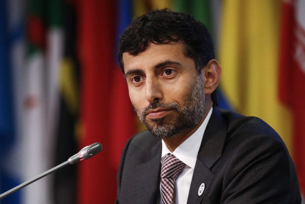 Suhail Mohammed Al Mazrouei, United Arab Emirates' energy minister and president of the Organization of Petroleum Exporting Countries (OPEC), pauses during a news conference following the 174th Organization Of Petroleum Exporting Countries (OPEC) meeting in Vienna, Austria, on Friday, June 22, 2018. OPEC has agreed to boost oil production, achieving a last-minute compromise that overcame Iran's threats to veto any supply hike. Photographer: Stefan Wermuth/Bloomberg