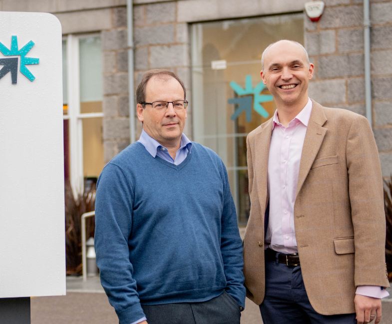 Return to Scene managing director Bob Donnelly (right), with the OGTC's Stephen Ashley