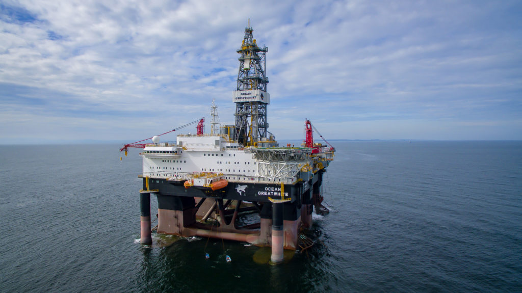Diamond Offshore's Ocean GreatWhite is expected to drill Siccar Point's Blackrock and Lyon wells.