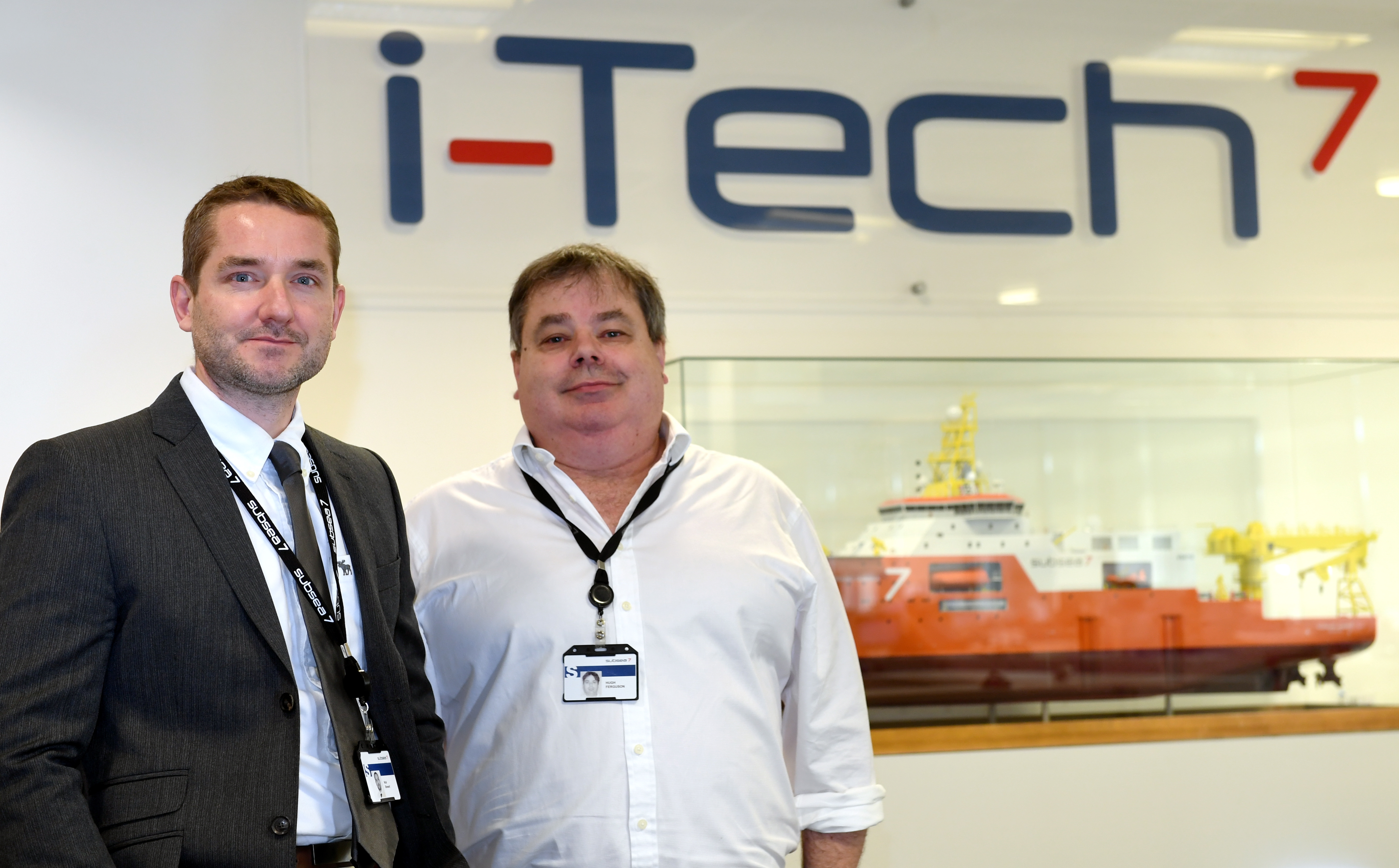 I-Tech a Subsea 7 company - Nick Stewart, strategy and technology director (left) and Hugh Ferguson strategy director.