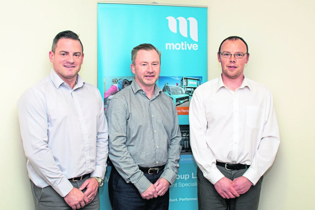 Motive Offshore MD Dave Acton, FD John Brebner, Sales & Operations Director James Gregg.