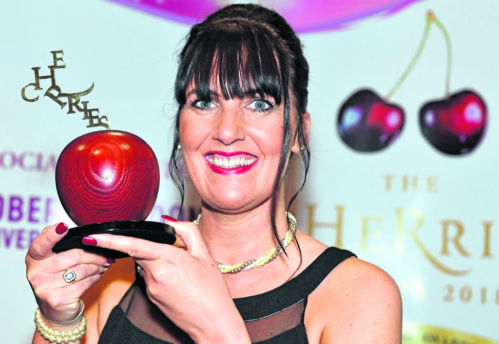 cHeRries awards at the AECC.    
Winner - Fantastic HR advisor. 
Pictured - Karen Buchan, Balhousie Care Group        
Picture by Kami Thomson    01-06-18