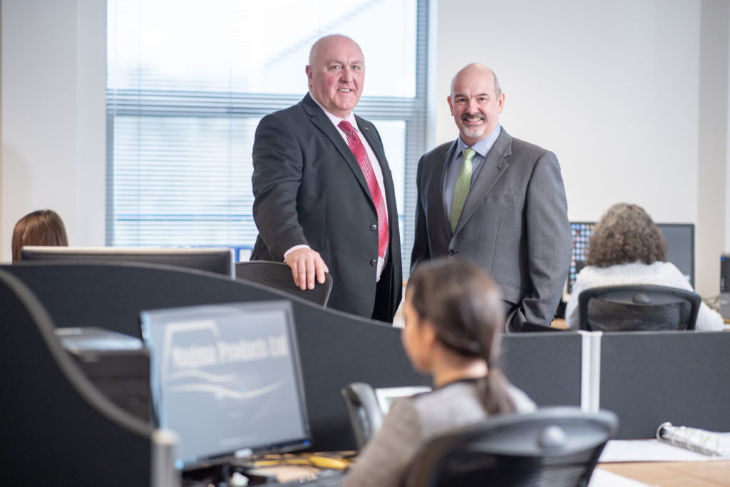 Magma Products managing director Phil Tweedy, left, and Paul Rushton, chairman of Magma Products, which has its HQ in Aberdeen.