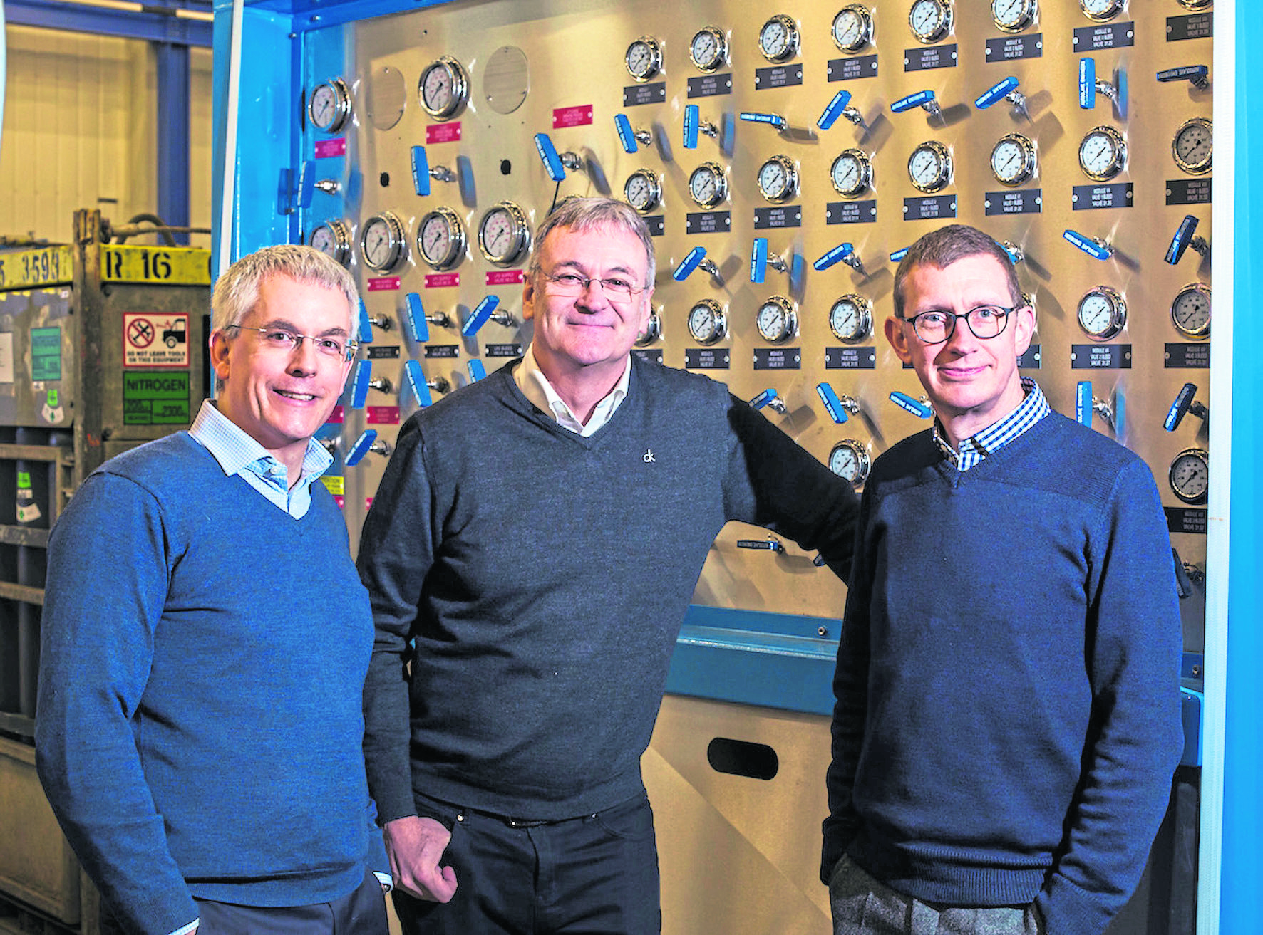 BGF invests £10m in Frontrow Energy Technology Group 
from left to right: Mike Sibson (BGF), Graeme Coutts (FrontRow Chairman), Stuart Ferguson (FrontRow CEO).