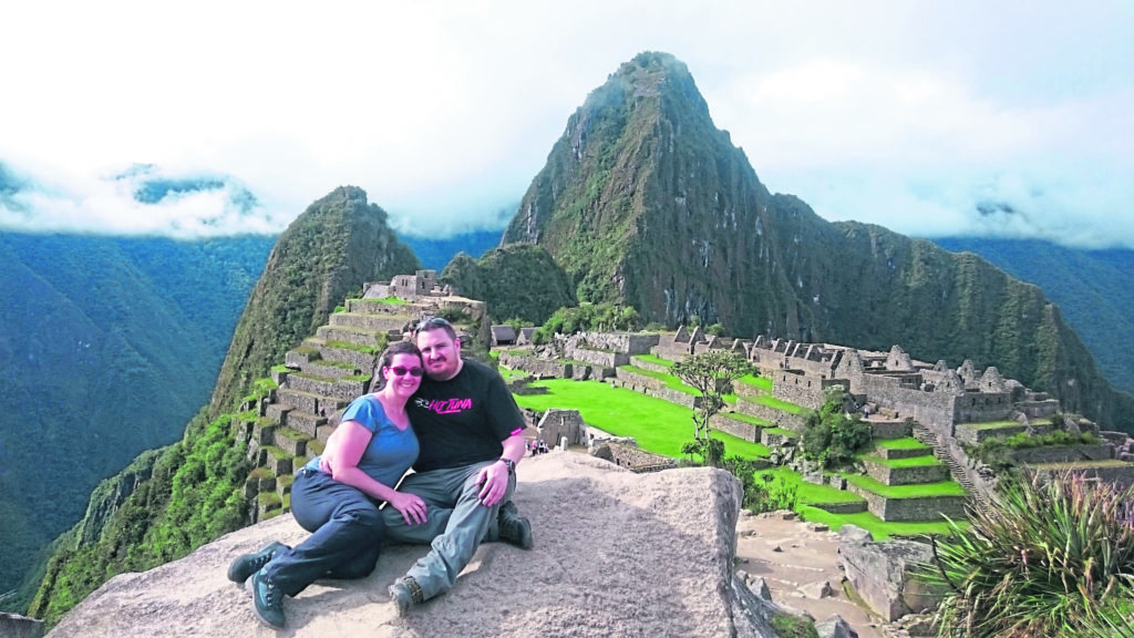 Lynne and Alex at Machu Picchu