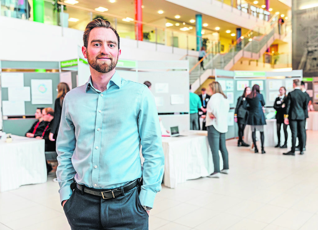 Greg Stewart at BP North Sea HQ in Aberdeen.