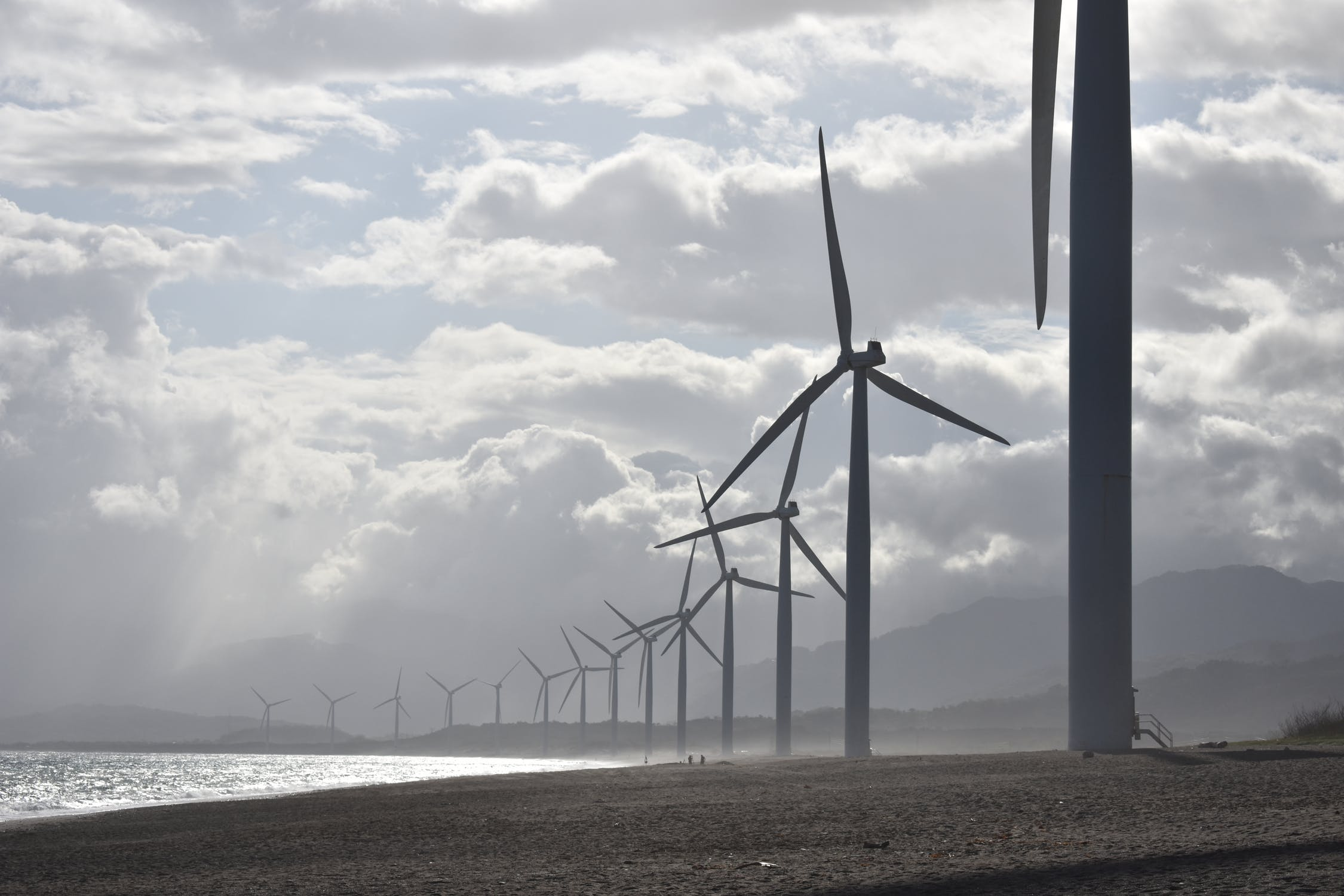 A file photo of a wind farm.