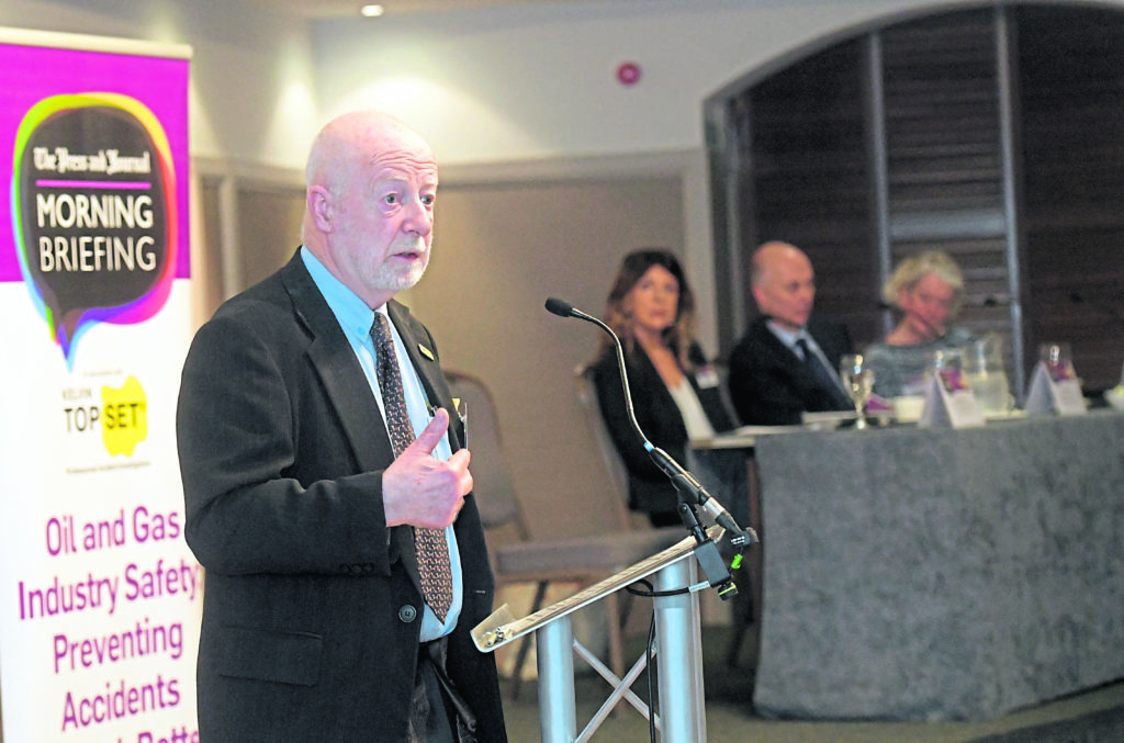 David Ramsay of Kelvin TOP-SET at the The Press and Journal Morning Briefing sponsored by Kelvin TOP-SET at Marcliffe Hotel & Spa.