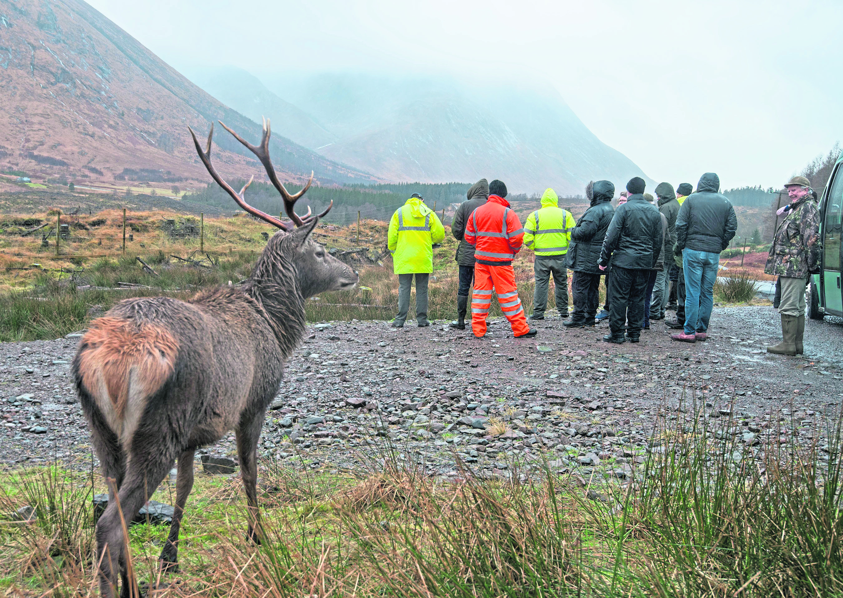 Hydro scheme
GLEN ETIVE SITE VISIT 18/2/19 A permanent resident of the Glen also joined the group to hear plans for the new hydro schemes.  PICTURE IAIN FERGUSON, THE WRITE IMAGE.