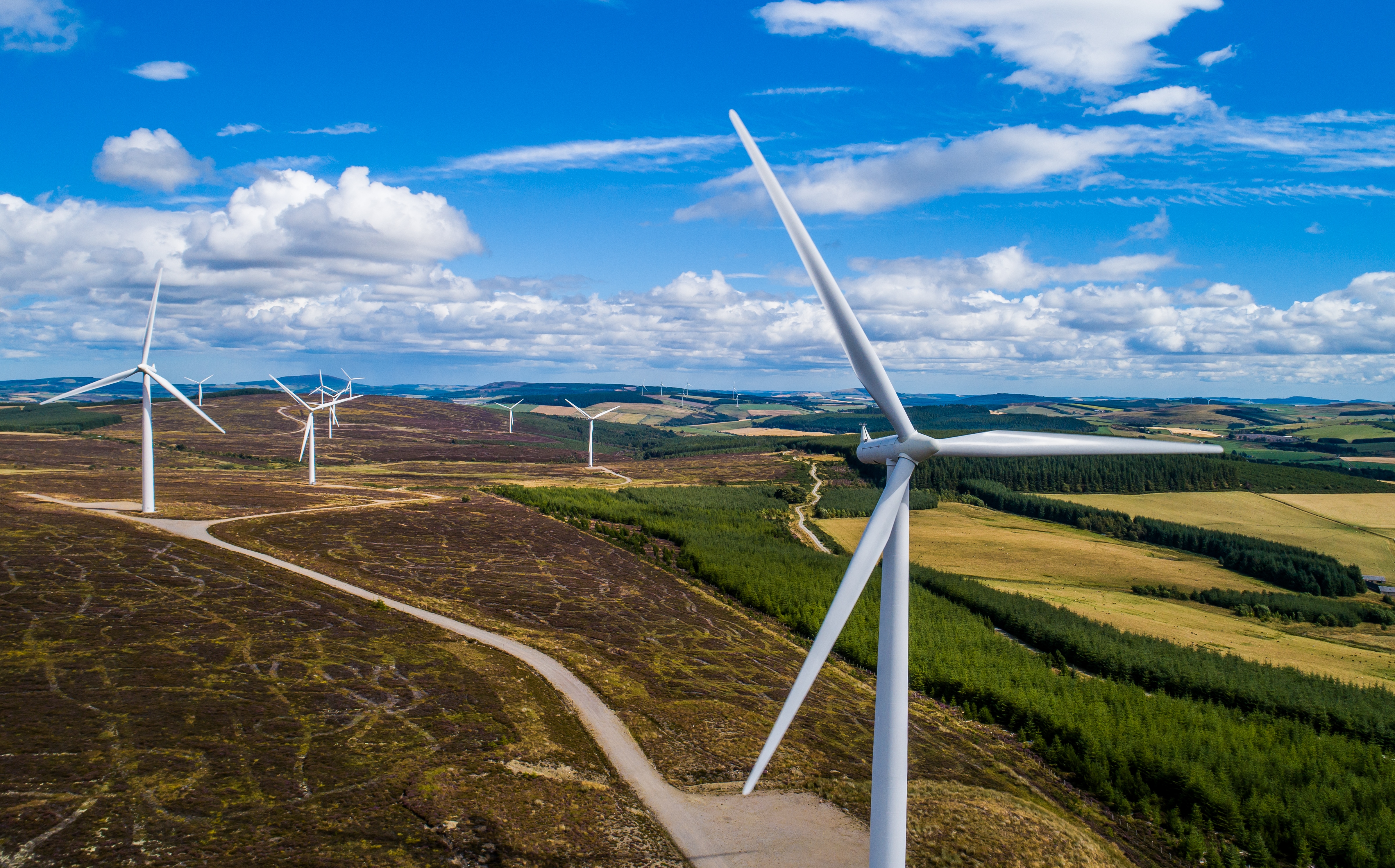 Hill of Towie windfarm in Moray.