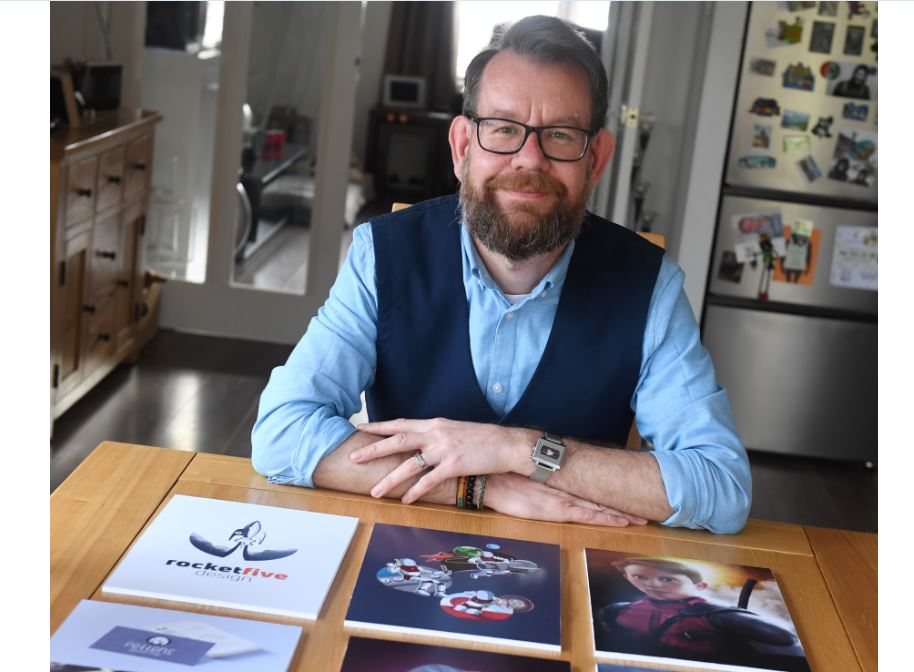 Neil Ruddiforth set up Rocket Five Design after being made redundant from the oil and gas sector