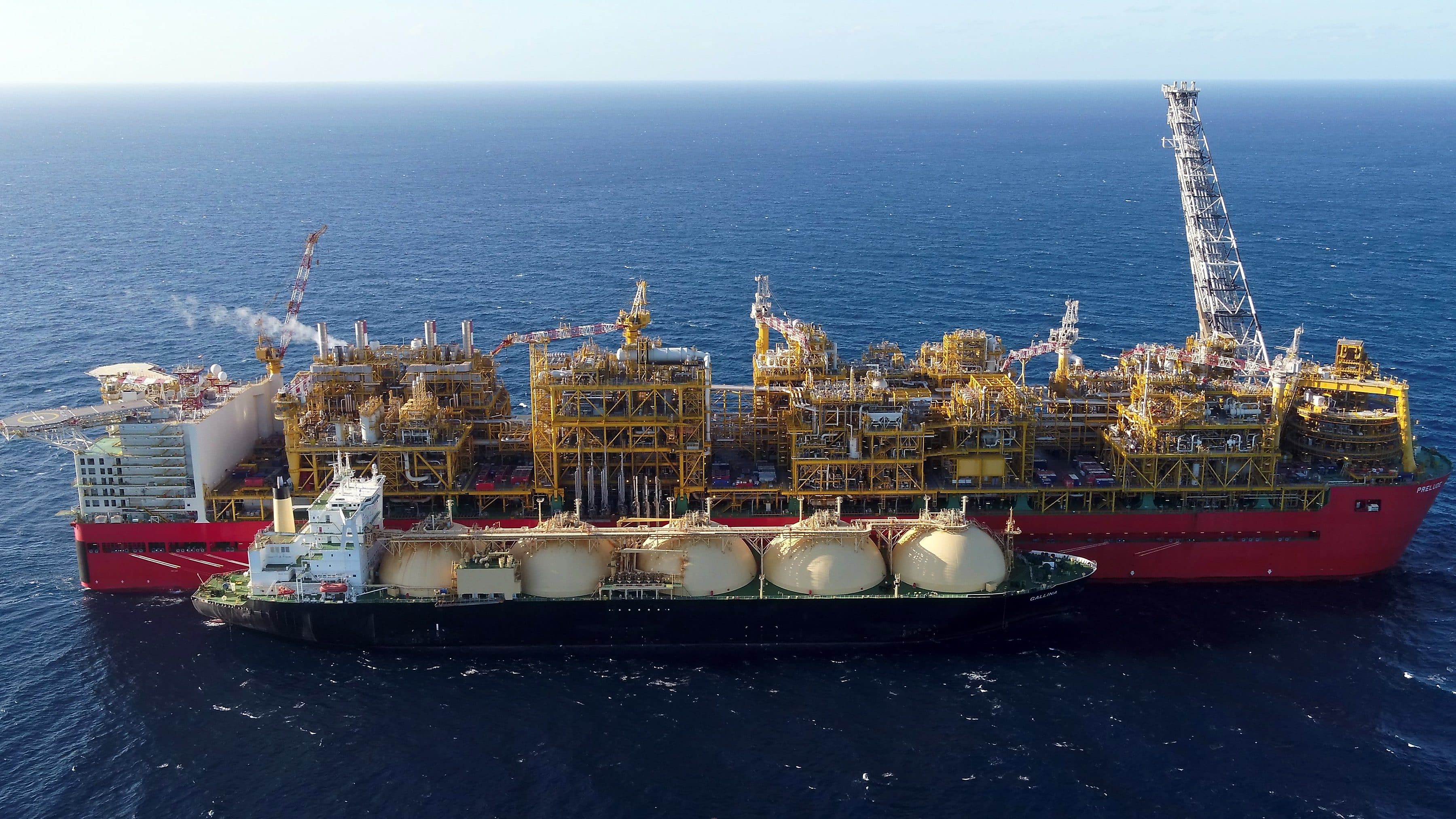 Shell's Prelude LNG facility