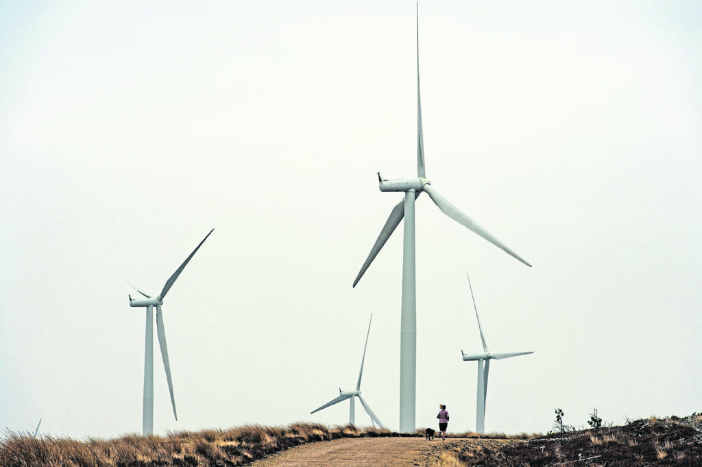 Wind Turbines at Rothes Wind Farm, Moray. Pictures by Jason Hedges