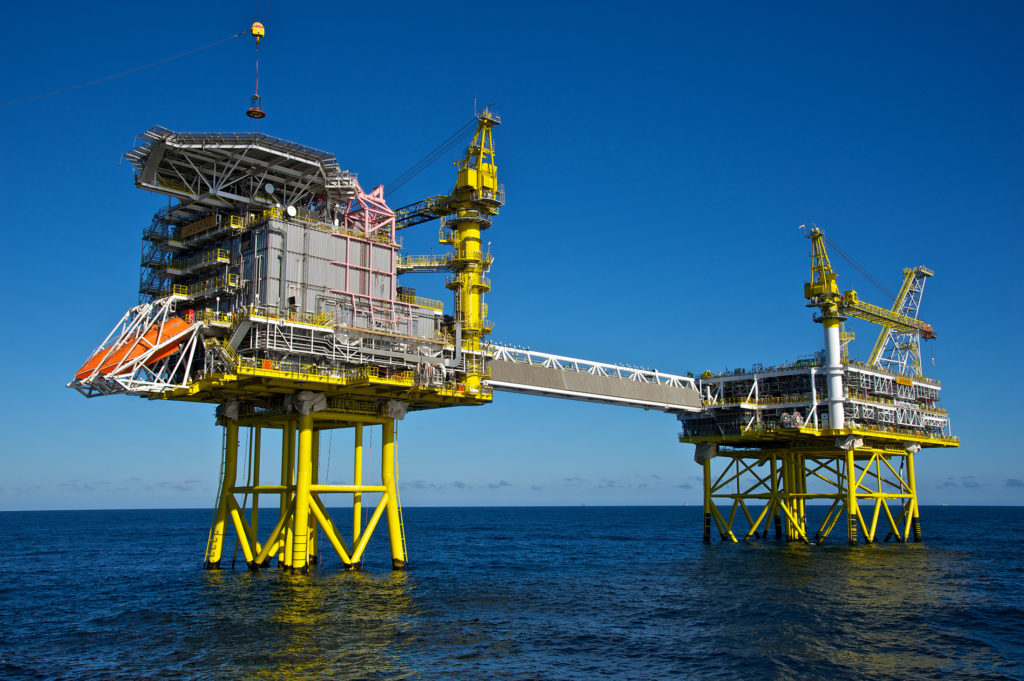 A file photo of a North Sea oil platform