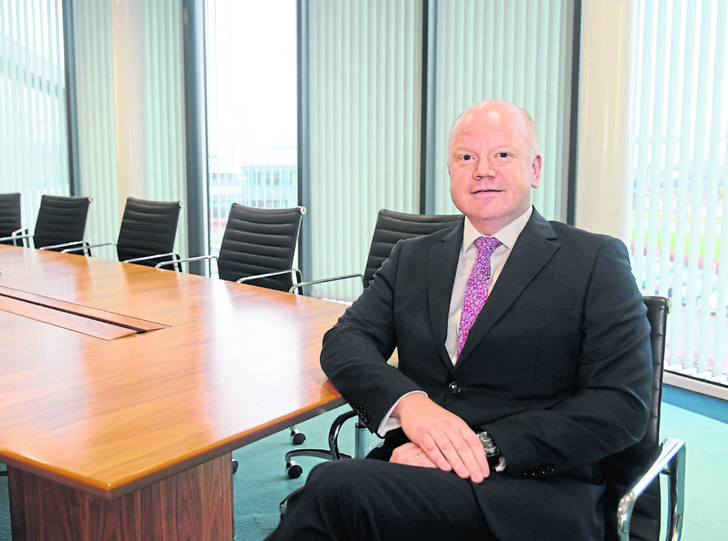Asco CEO Peter France pictured in the boardroom.