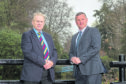 Professor David Alexander, left, has formalised his role with IED Training led by former Royal Marine Ian Clark, right