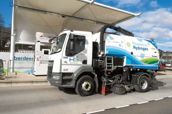 One of the council's hydrogen powered vehicles