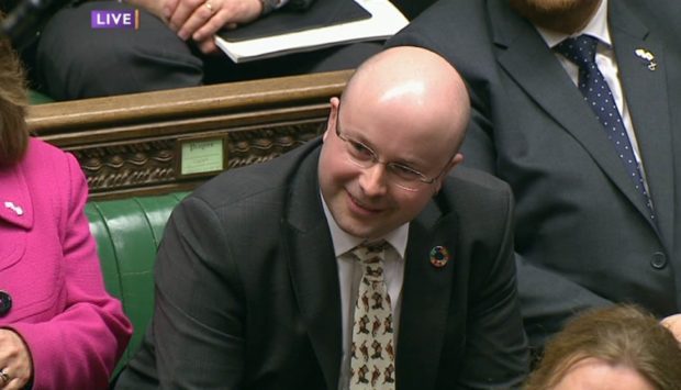 SNP MP Patrick Grady
Picture: HOC/Universal News And Sport (Europe) 08/02/2017