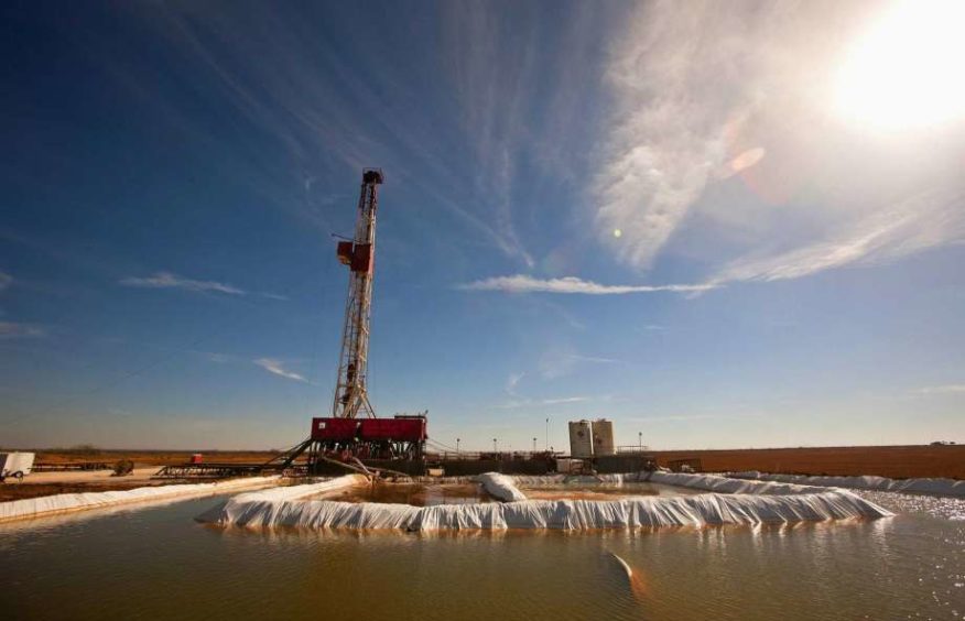 A water pool attached to Robinson Drilling rig No. 4 in Midland County, Texas.