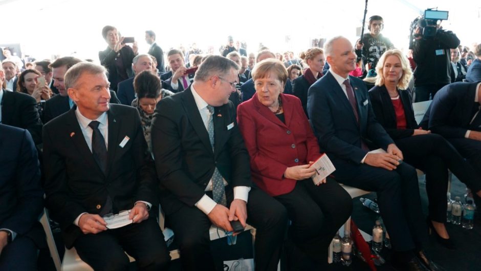 The Arkona wind farm was opened by German Chancellor Angela Merkel.