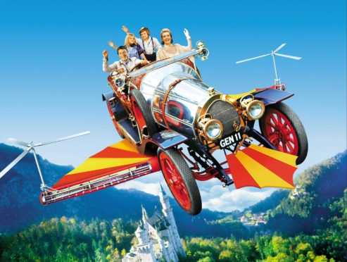 Chitty Chitty Bang Bang was filmed in 1968. Picture courtesy of the Sunday Post.