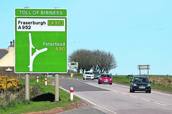 Locator of Toll of Birness, on the A90 near Ellon.
Picture by KENNY ELRICK 03/05/2017