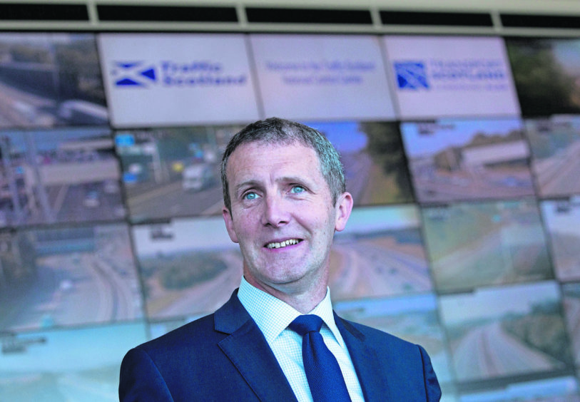 A83 repairs Cabinet Secretary for Transport, Infrastructure and Connectivity, Michael Matheson. (Handout from Transport Scotland) Picture Copyright Chris Watt Tel - 07887 554 193 info@chriswatt.com www.chriswatt.com Twitter: @chriswattphoto Instagram: chriswattphotography