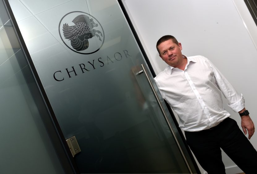 Chrysaor chief executive Phil Kirk pictured at his office at the Capitol Building in Union Street.
Picture by Colin Rennie.