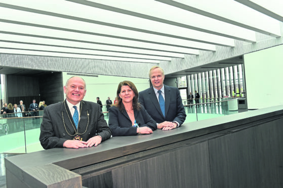 Aberdeen Art Gallery - BP announces £1m investment in the gallery. BP group Chief Executive Bob Dudley, Lord Provost Barney Crockett and Cllr Marie Boulton attended.
Picture by COLIN RENNIE May 23, 2019.