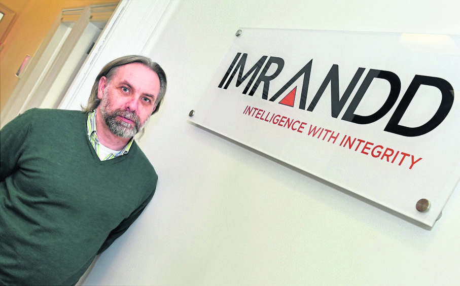 IMRANDD CEO Innes Auchterlonie. 
Picture by COLIN RENNIE April 14, 2019.