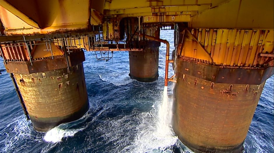 Environmental concerns have centred around 64 oil storage cells within the legs of the Brent Bravo, Charlie and Delta.