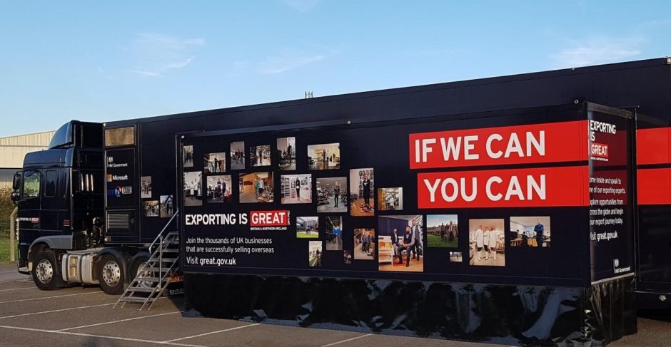 International Trade Secretary Liam Fox launched the Export Hub Energy Tour at Strathclyde University.