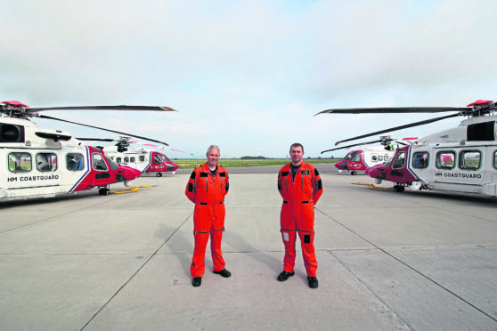 Inverness SAR pilots John Hancock and Tom Greene