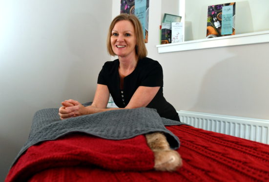 Life after Oil story.
Pictured - Sylvia Smith of Shifting Stones, The Old School, Maryculter.
Picture by Kami Thomson.