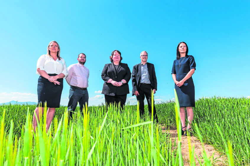 Bethan Customs Consultancy L-R Aby Wilson, Stuart Wood, Elaine Lownds, George Laing, and Director, Nicola Alexander
ABERDEEN, SCOTLAND - MAY17, 2019:

Bethan Customs Consultancy helps businesses grow through importing and exporting.