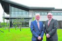 l-r Glenn Wilson, chief technical officer and Graeme Murray, legal and commercial manager, Well-Safe Solutions, outside the new HQ