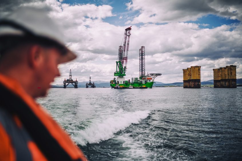 The Apollo offshore support vessel.
Matthew Lloyd/Bloomberg