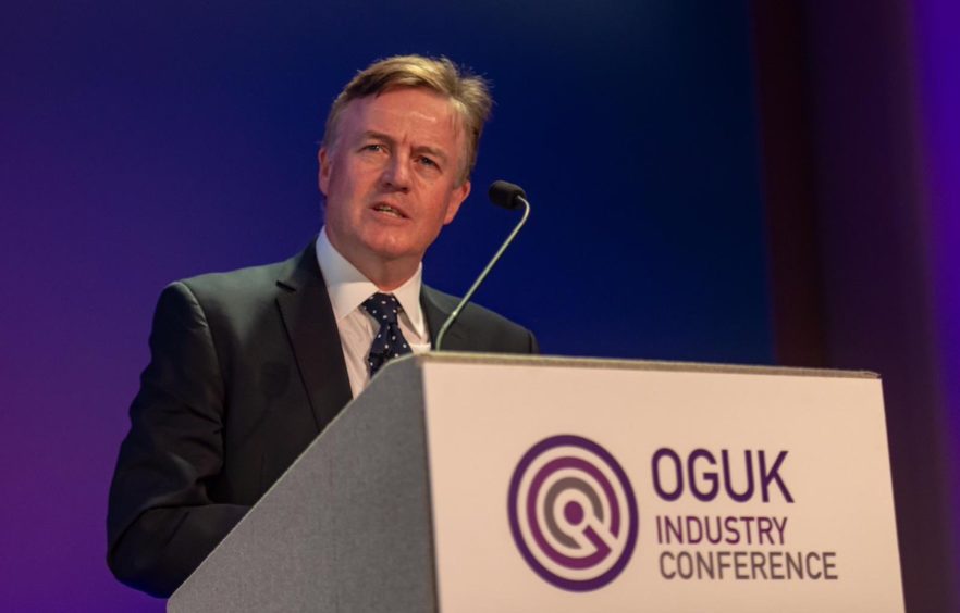 Gordon Ballard at the Oil and Gas UK conference.